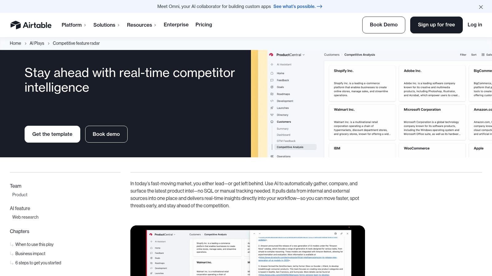 Airtable Competitive Intelligence Templates (AI Plays)